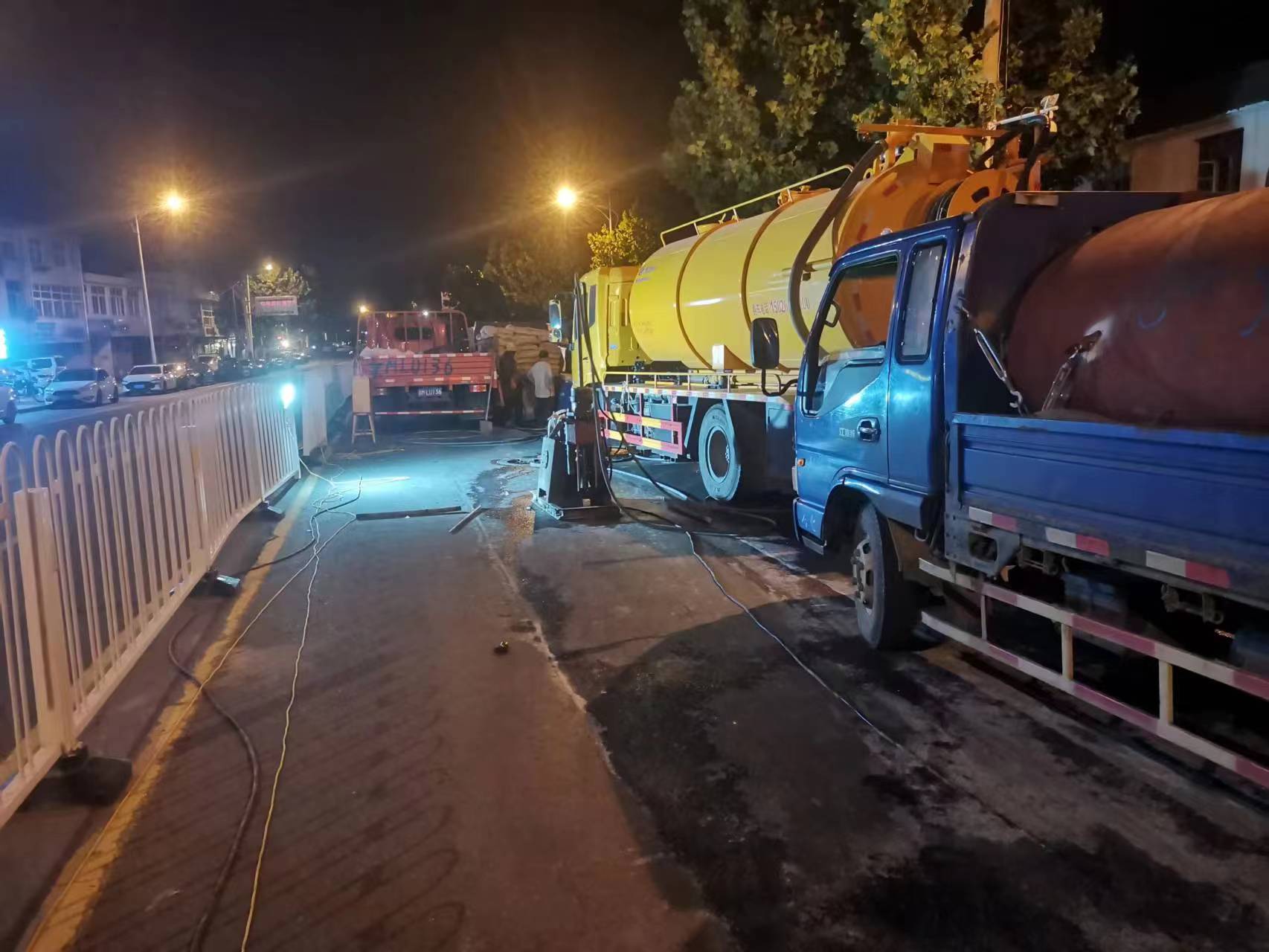 天坛街道路面压密注浆