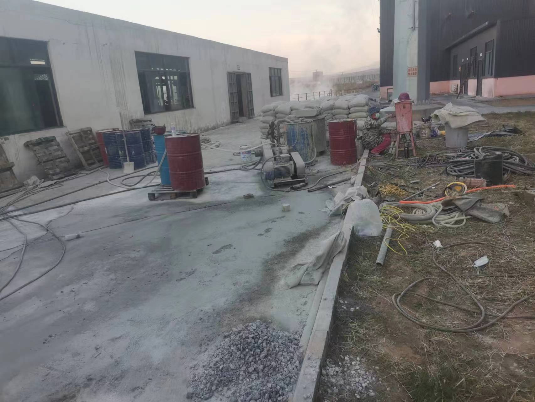 天坛街道厂房地基沉降注浆